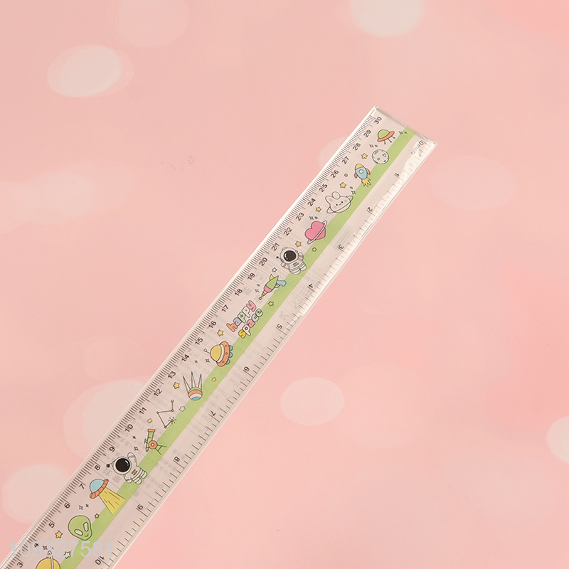 New arrival printed plastic ruler straight ruler