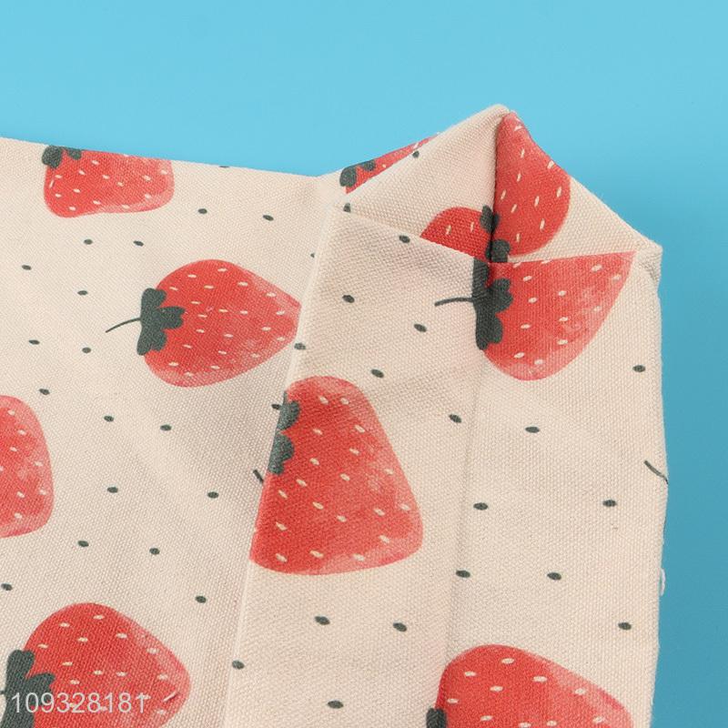 Top sale strawberry printed shopping bag tote bag