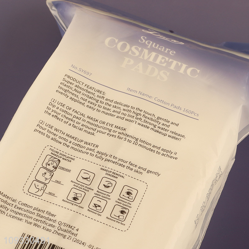 Low price soft cotton pad makeup cotton