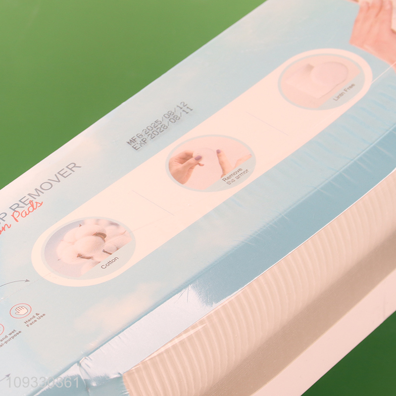 China supplier makeup remover cotton pad makeup cotton