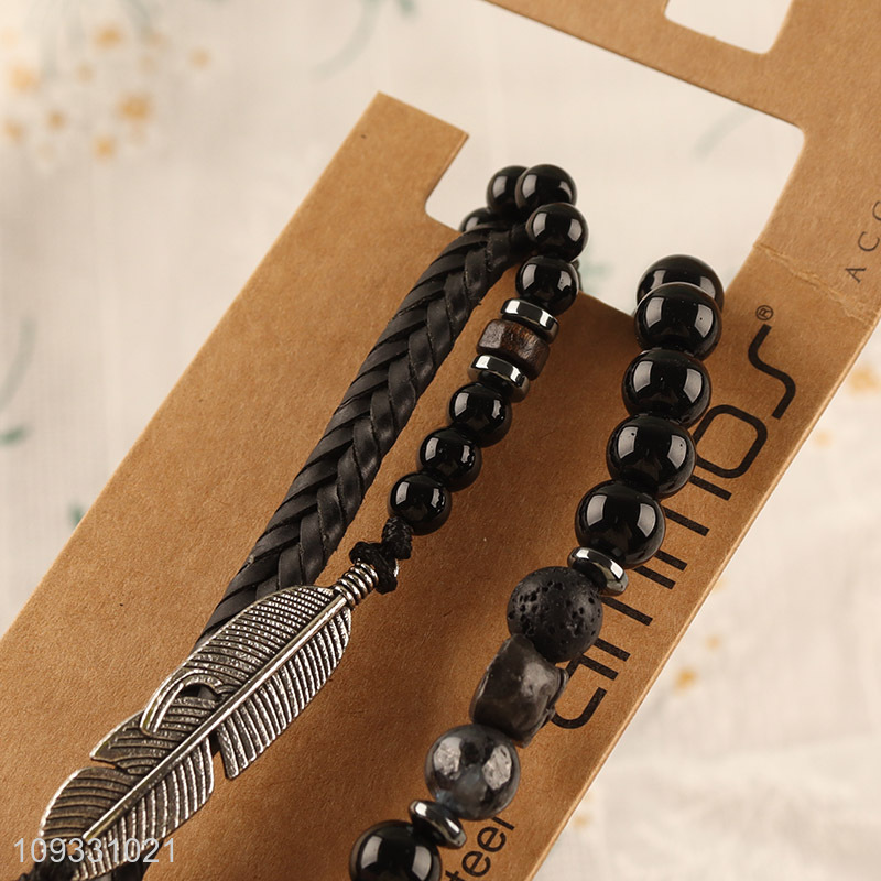 Factory price men women fashion jewelry beads bracelet