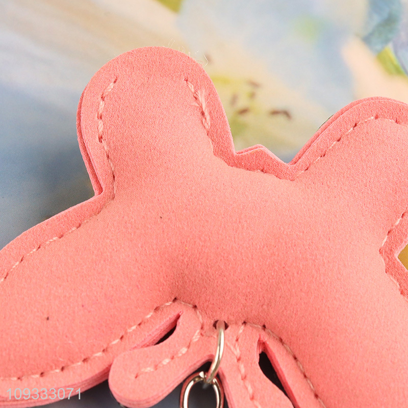Low price colorful butterfly keychain key rings