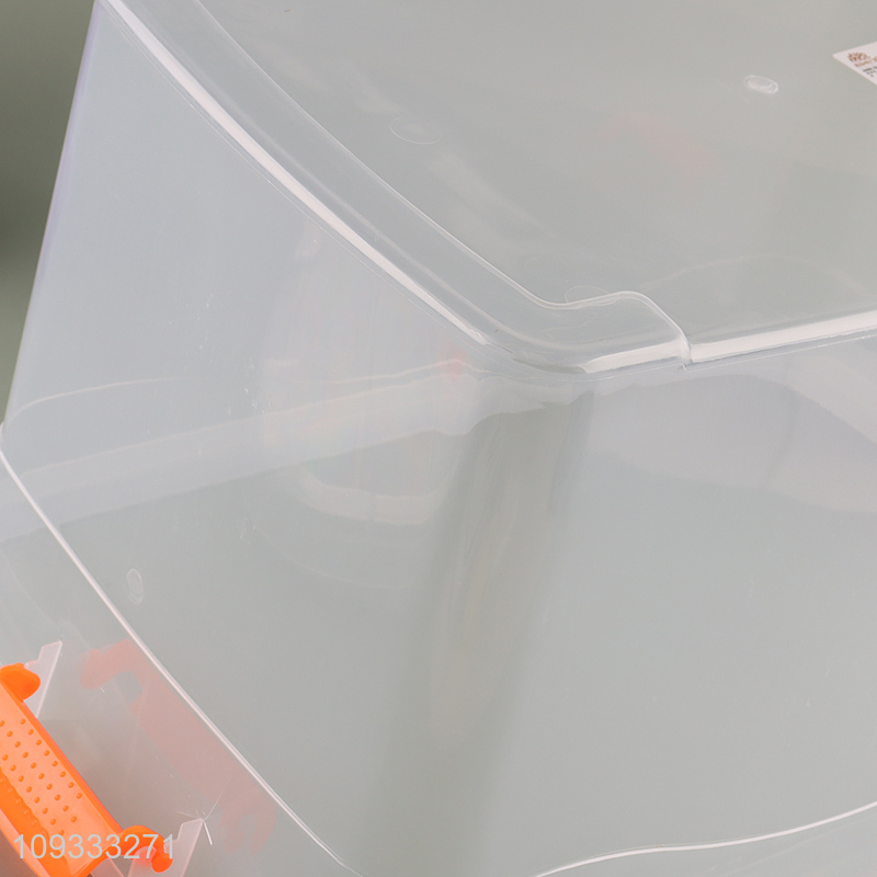 Good quality clear storage bin with handle