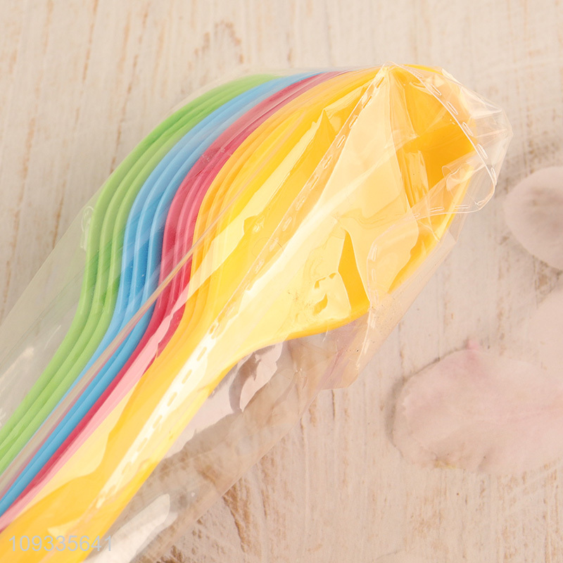 Most popular multicolor plastic 12-piece spoons
