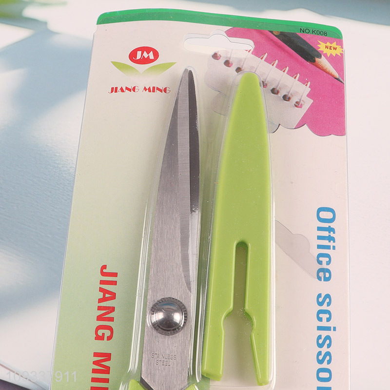 Good selling multicolor stainless steel office scissors