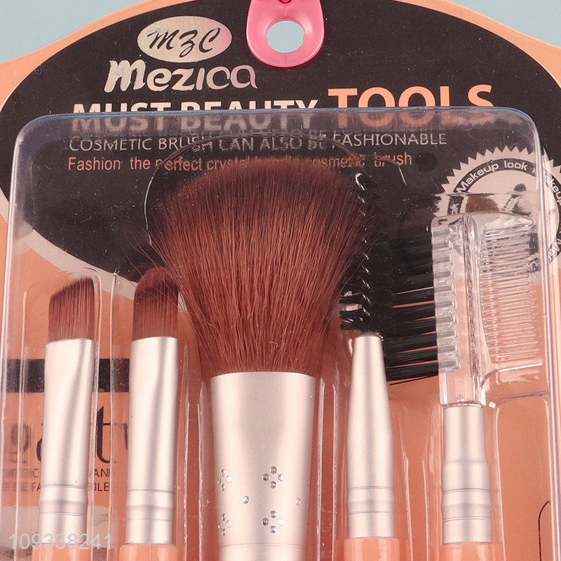 Top selling 5pcs makeup brush cosmetic brush set