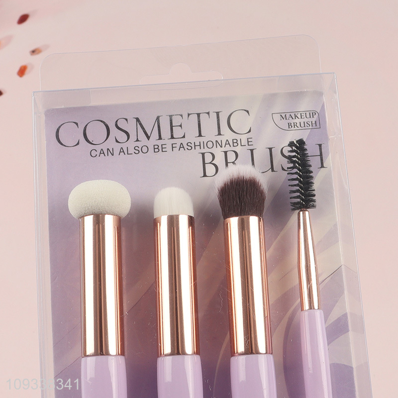 Top products 4pcs soft bristle makeup brush cosmetic brush set