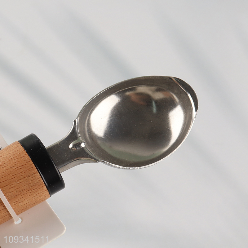 Popular products ice cream scoop with wooden handle