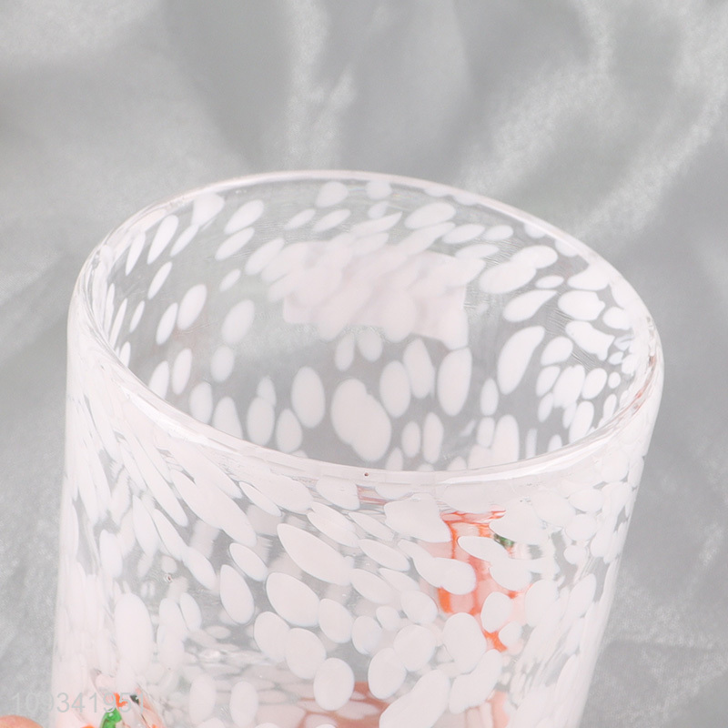 China factory pumpkin glass cup mouthwash cup