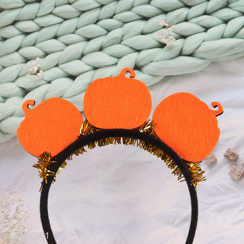 Best sale pumpkin Halloween hair hoop wholesale