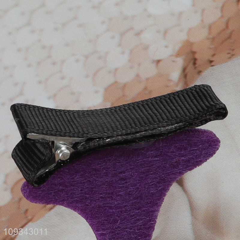 Factory price halloween hair clip witch hat clips