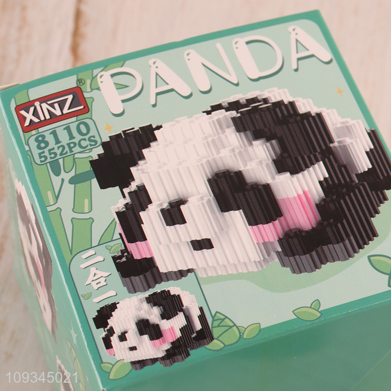 Popular products panda diy assembled building blocks
