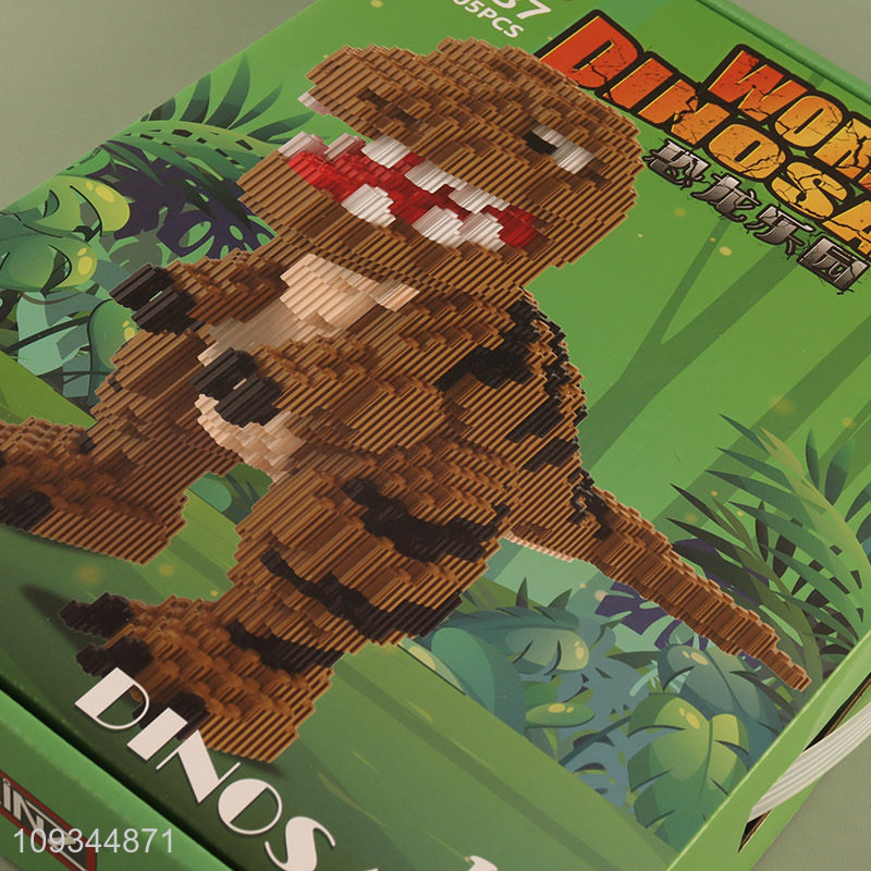 New arrival  dinosaur diy assembled building blocks