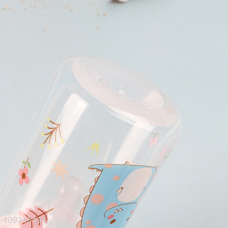 Hot sale cartoon printed baby bottle feeding bottle