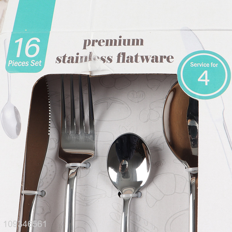 Hot products silver stainless steel cutlery set for sale