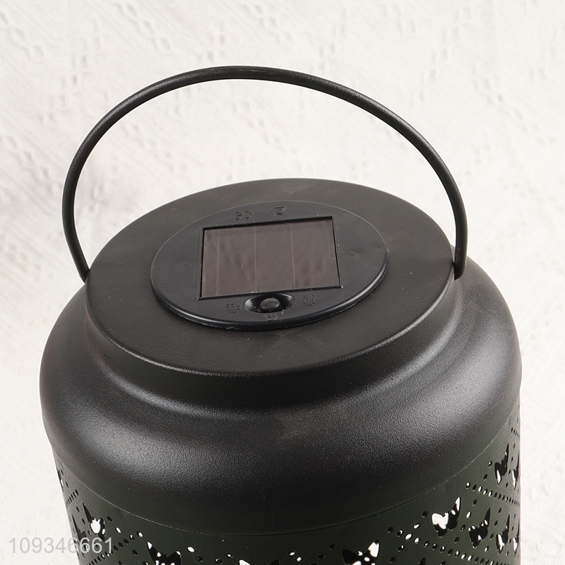 Top products decorative hollow solar garden lamp