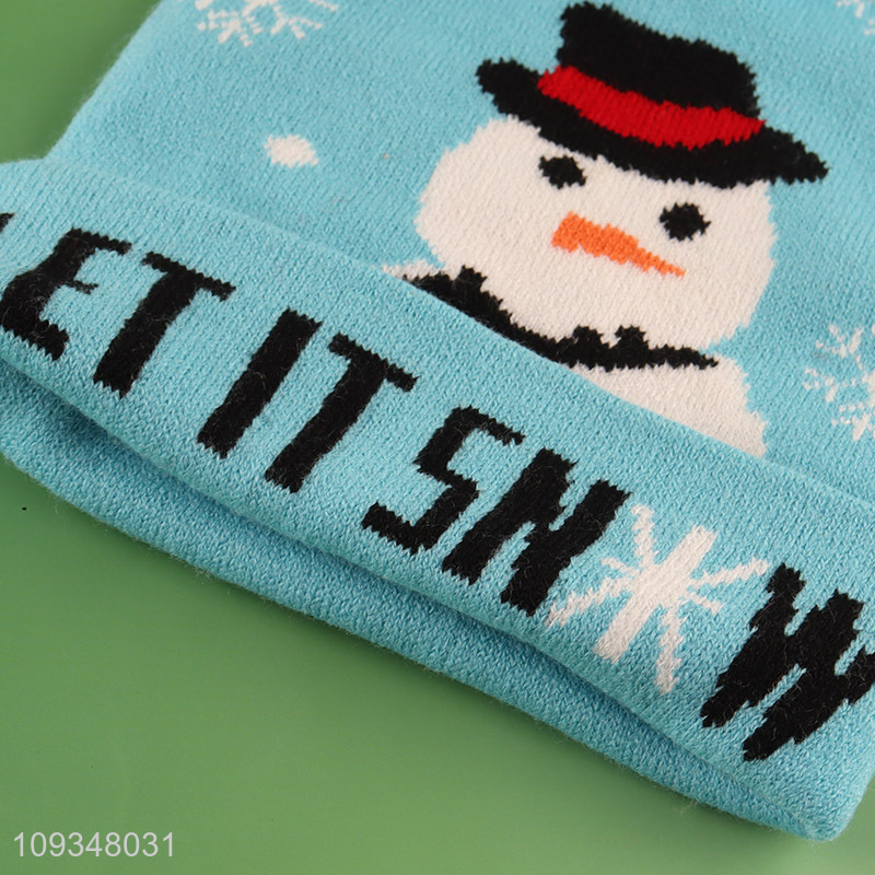 Hot products snowman beanies hat knitted hat for sale