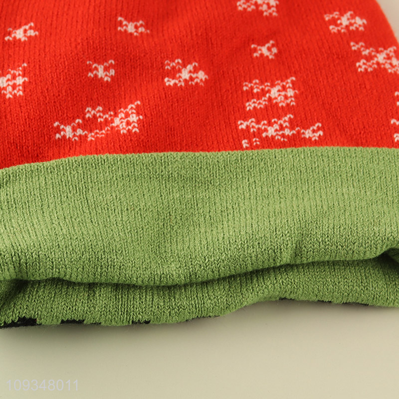 Factory supply Christmas beanies hat knitted hat for kids