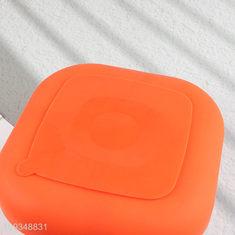 China supplier non-slip silicone children tableware plate