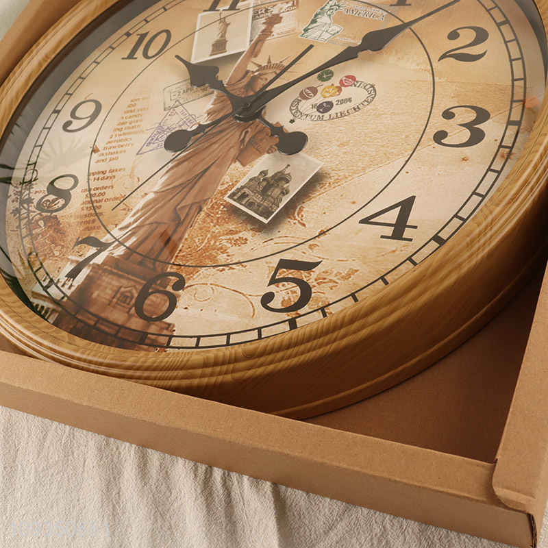 Factory supply wall clock hanging clock for sale