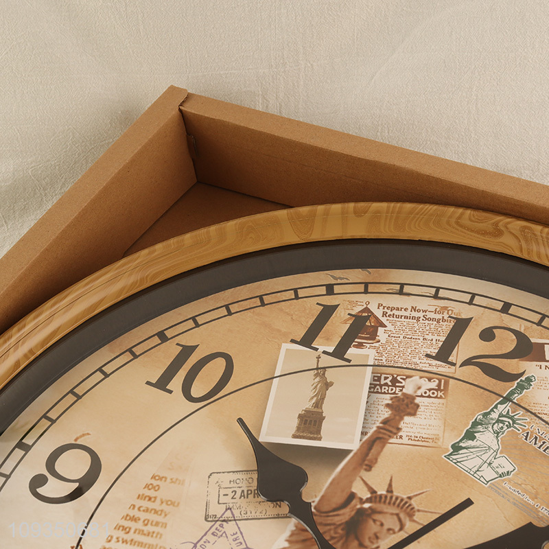 Factory supply wall clock hanging clock for sale