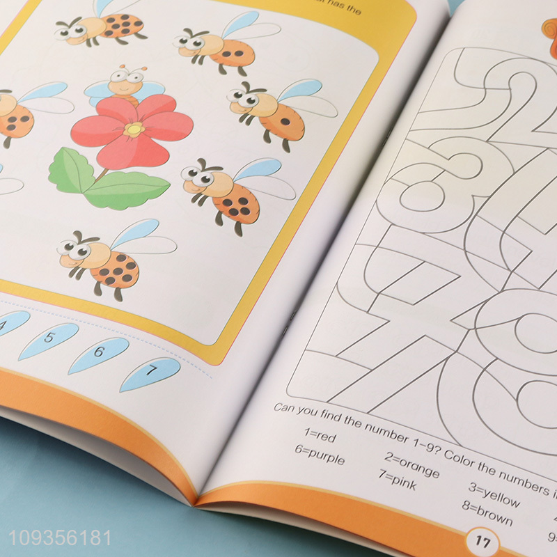 Low price 32pages children number learning book for sale