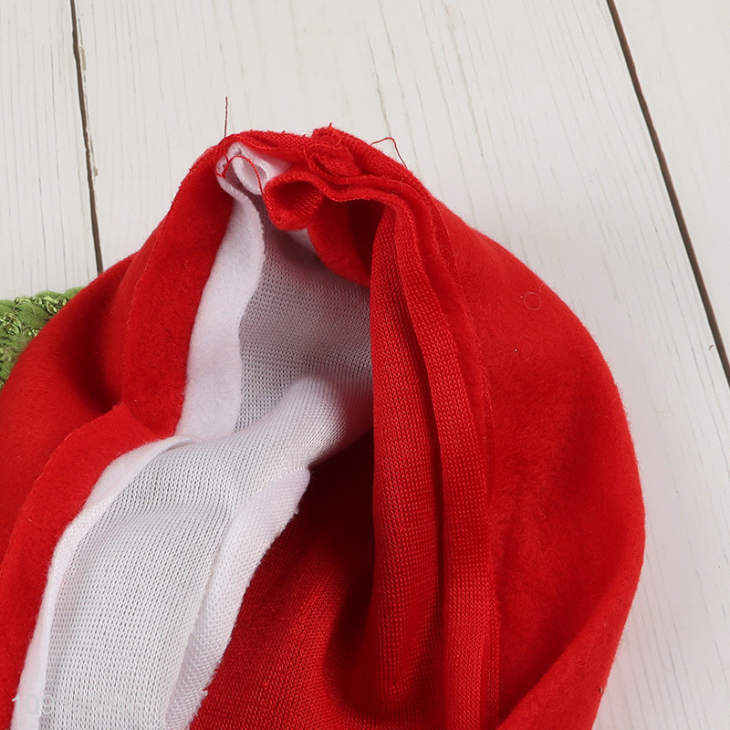 Hot selling santa hat polyester Christmas hat wholesale