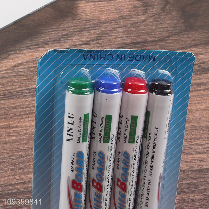 Good sale 4pcs school office white board marker