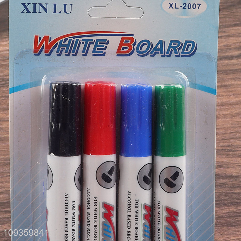 Good sale 4pcs school office white board marker