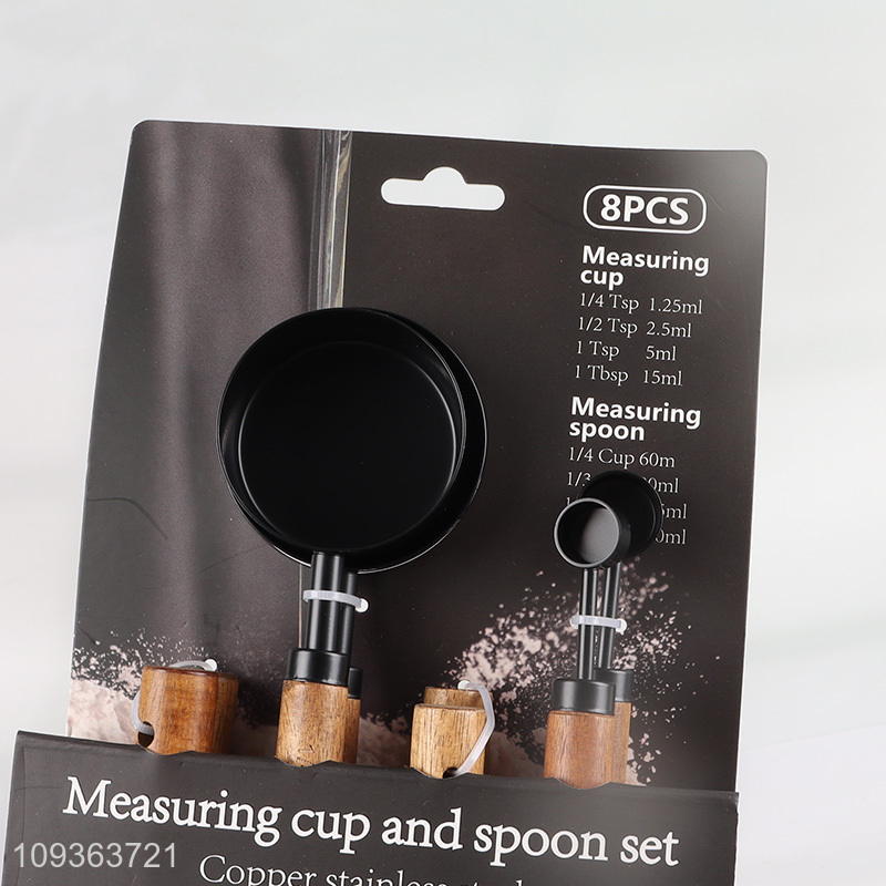 Low price 8-piece kitchen measuring cups & spoons set