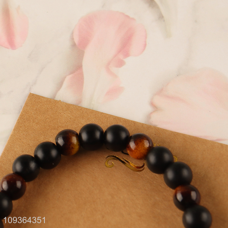 Low price black fashion jewelry stone bracelet