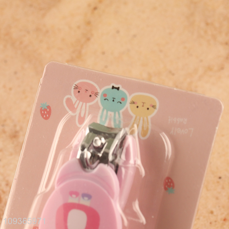 Yiwu market  pink cartoon nail clipper nail scissors