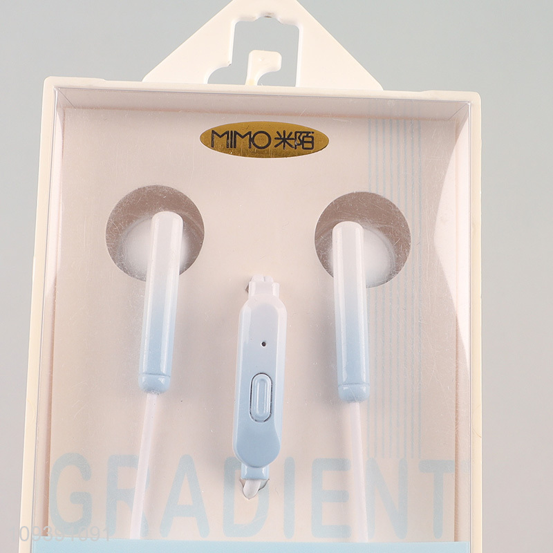 Wholesale fashion wired earphones earbuds with microphone