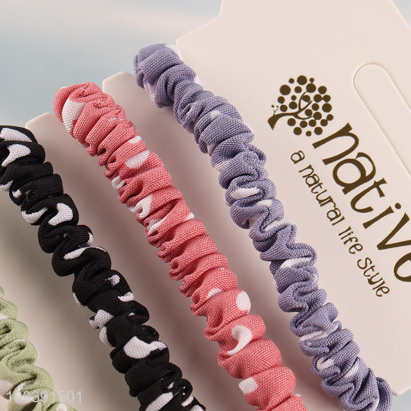 Best quality multicolor polyester hair bands hair rope