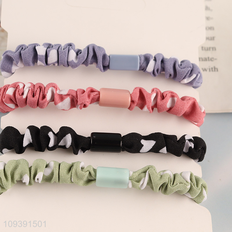 Best quality multicolor polyester hair bands hair rope