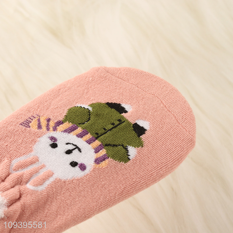 Best sale polyester breathable cartoon animal liner socks