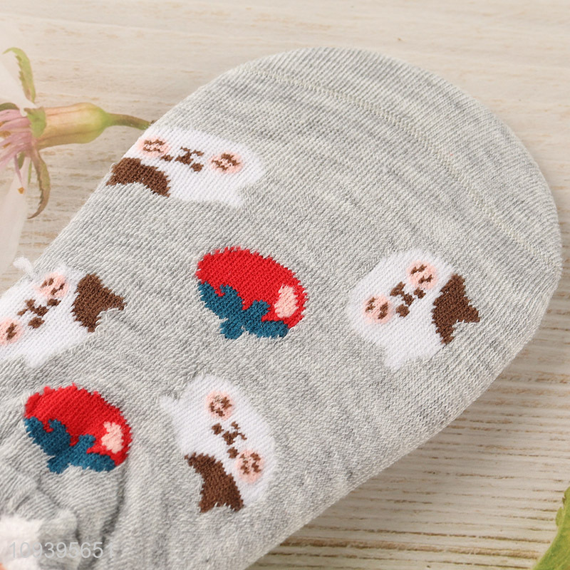 New product cute bear cartoon polyester boat socks