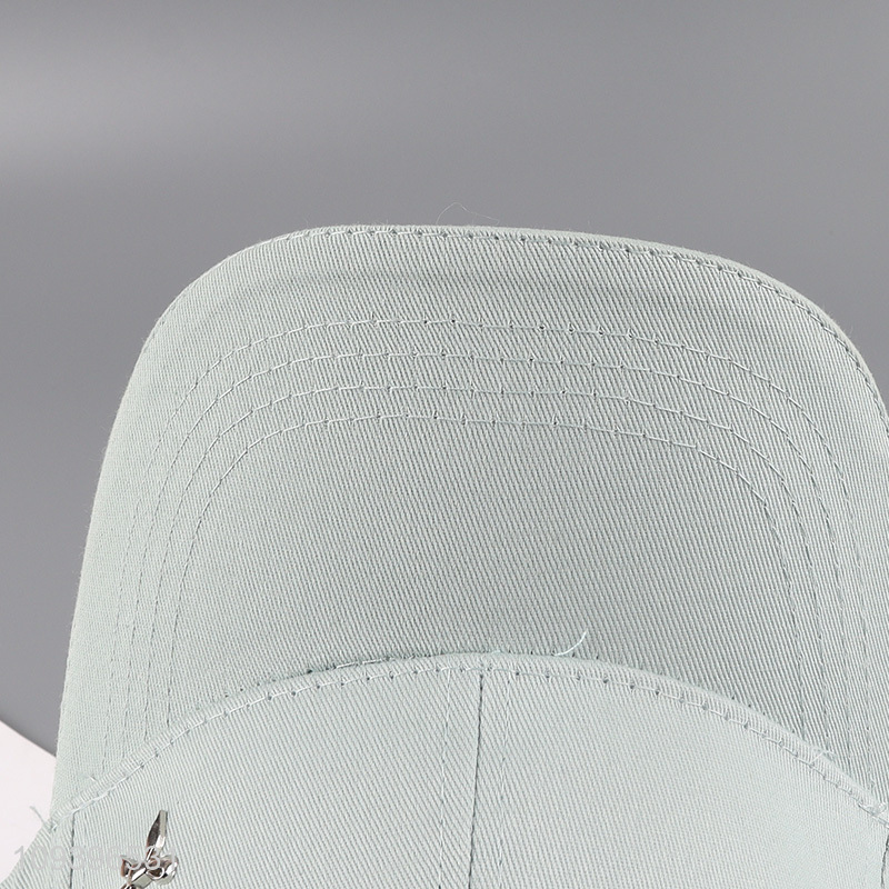 Hot sale solid color embroidered baseball cap