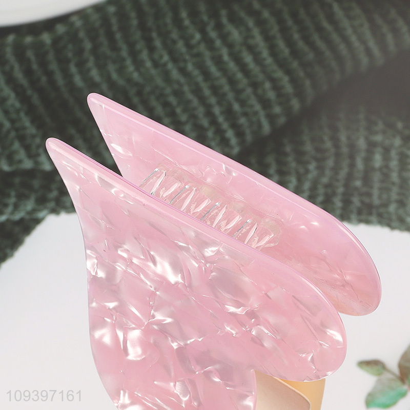 China supplier pink fashion hair claw clips for sale