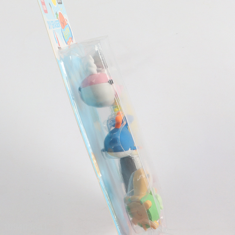 Good price cartoon sea animals 3d eraser set