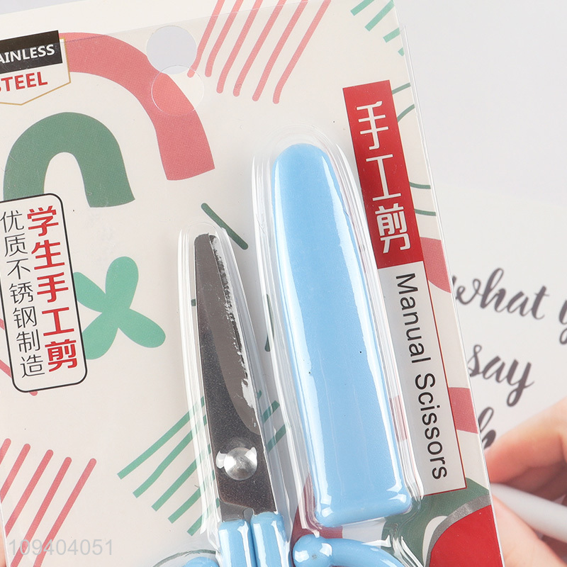China wholesale school students manual paper scissors
