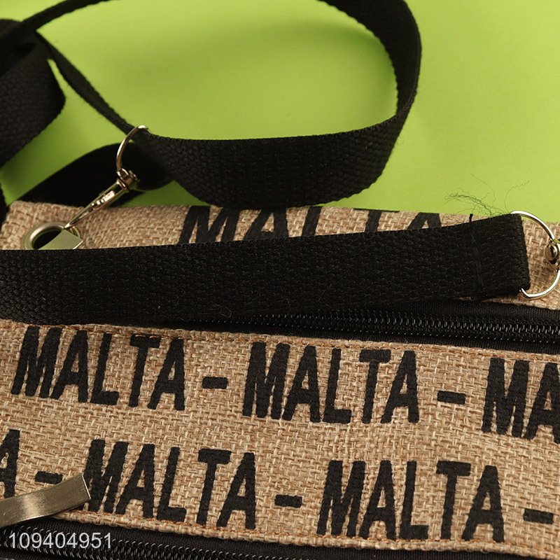 Factory direct sale double zipper crossbody bag messenger bag