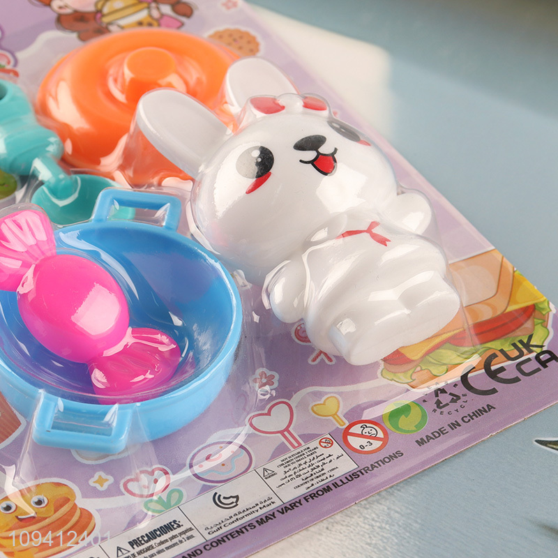 Good price plastic pretend play tableware set toys
