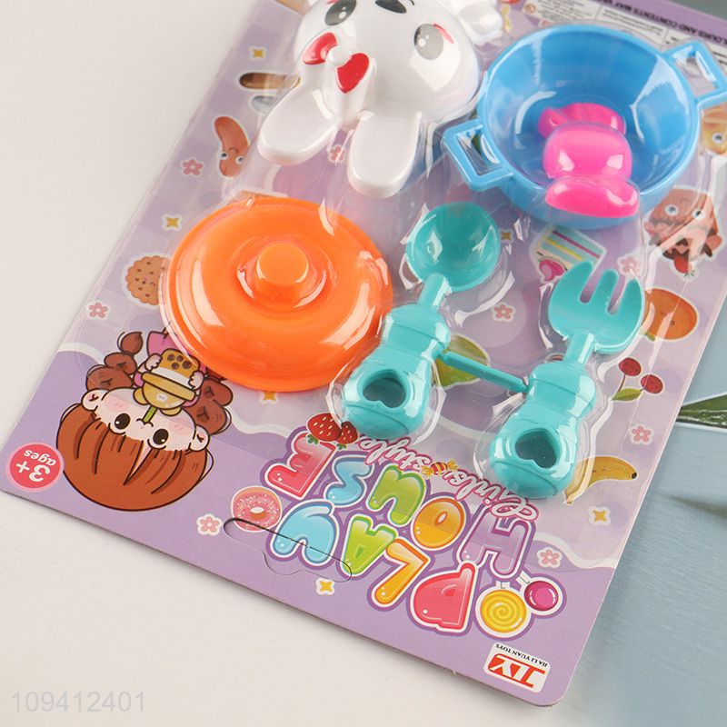 Good price plastic pretend play tableware set toys