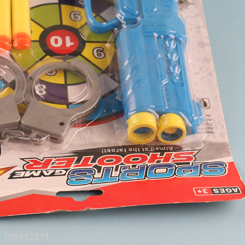 Low price police set toys plastic gun toys
