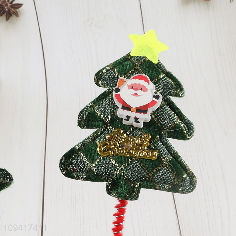 Top sale xmas tree Christmas hair hoop hair accessories