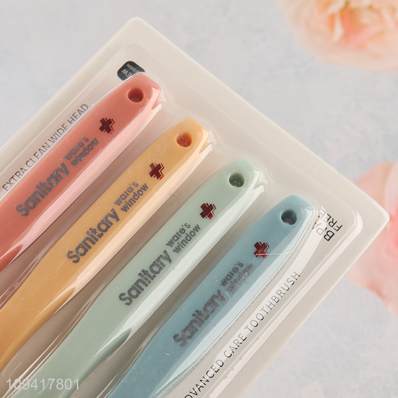 Good Price 4 Pieces Pack Toothbrush Set