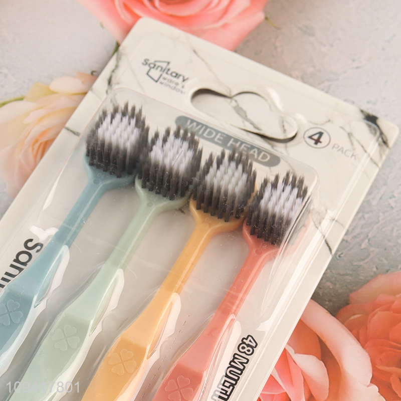 Good Price 4 Pieces Pack Toothbrush Set