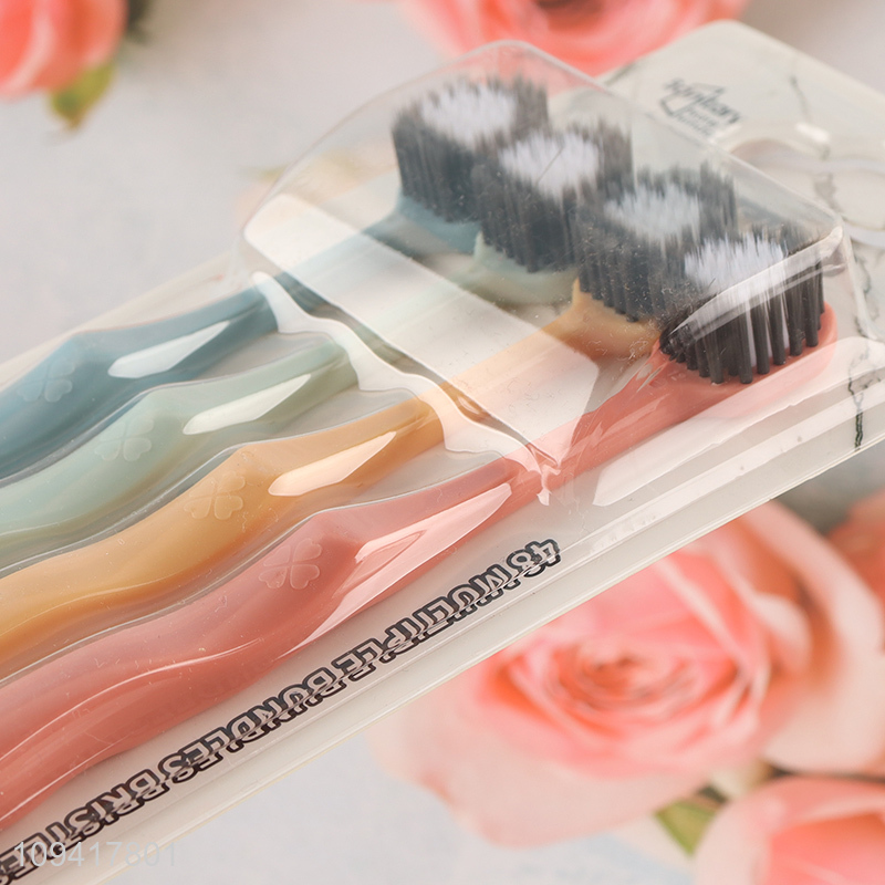 Good Price 4 Pieces Pack Toothbrush Set