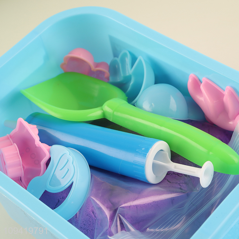 China factory non-toxic kids diy magic sand play set